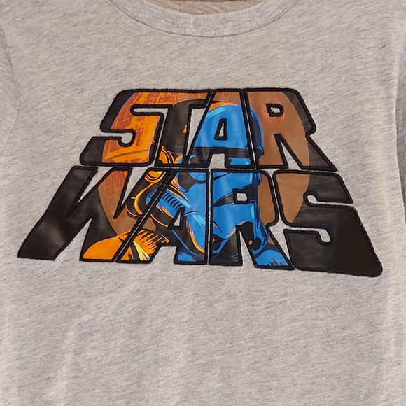Star Wars Kids Long-sleeved Small Grey Shirt - GAP - Picture 5 of 7